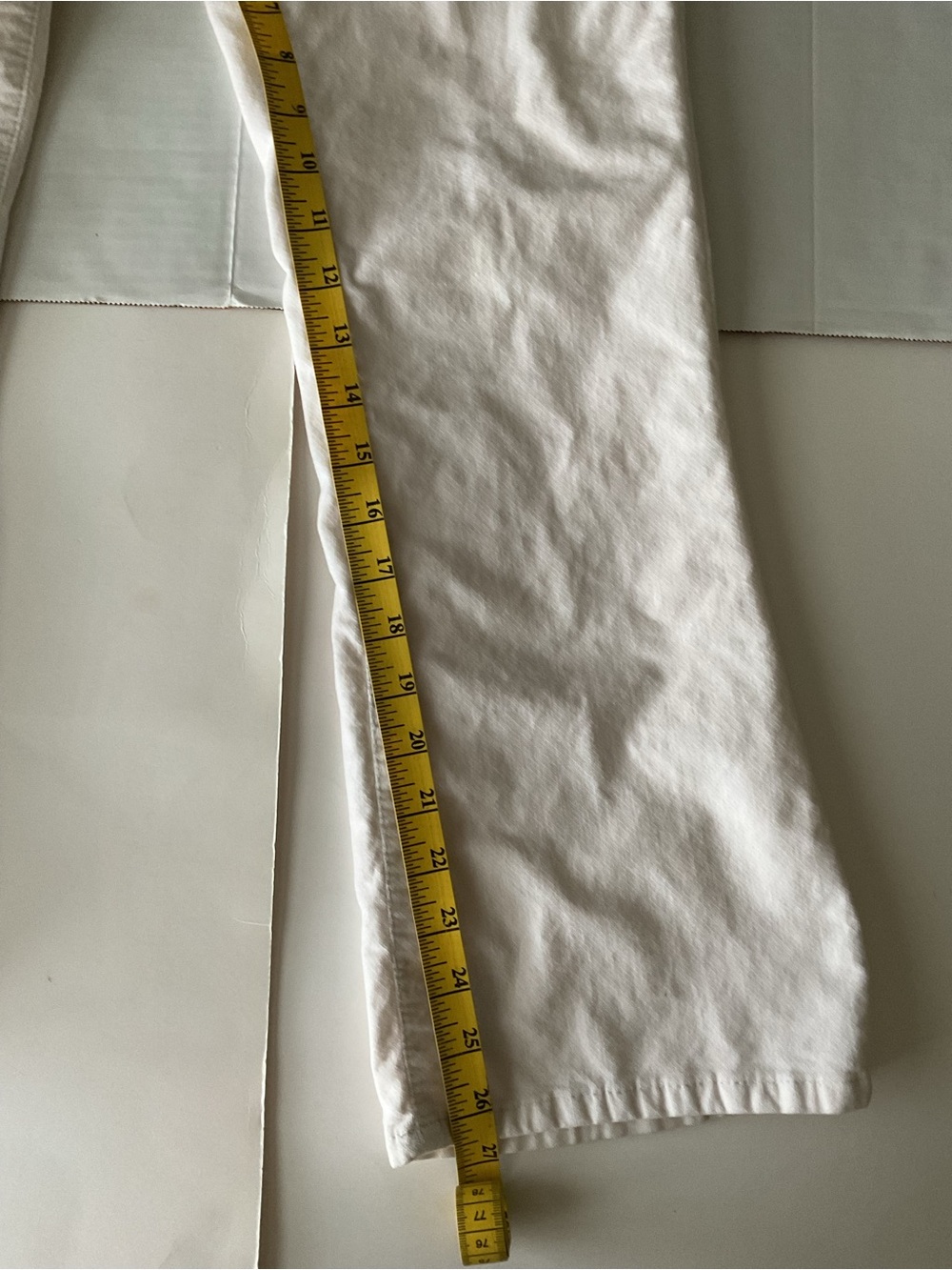 Free People In My Feelings Velvet Crop Slim Flare Pants White - Picture 3 of 12